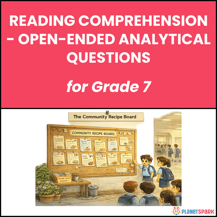 Class 7 Open-Ended Analysis Worksheet