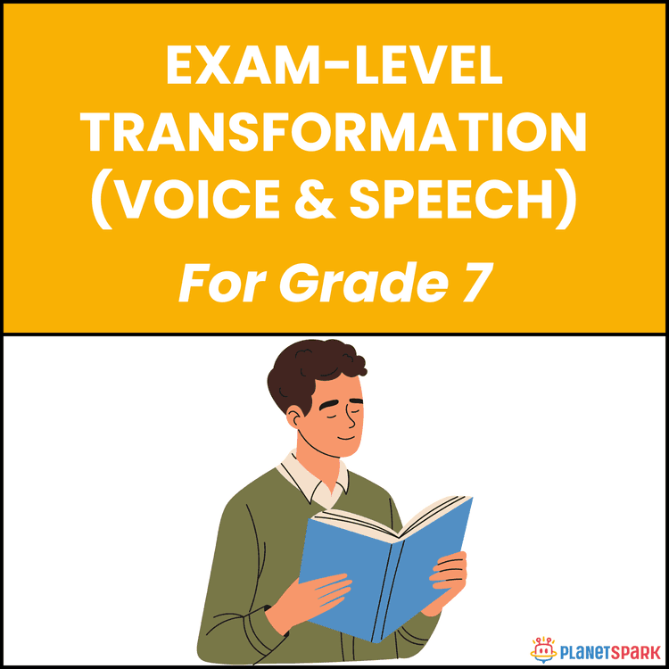 Class 7 Grammar Worksheet on Voice and Speech Changes