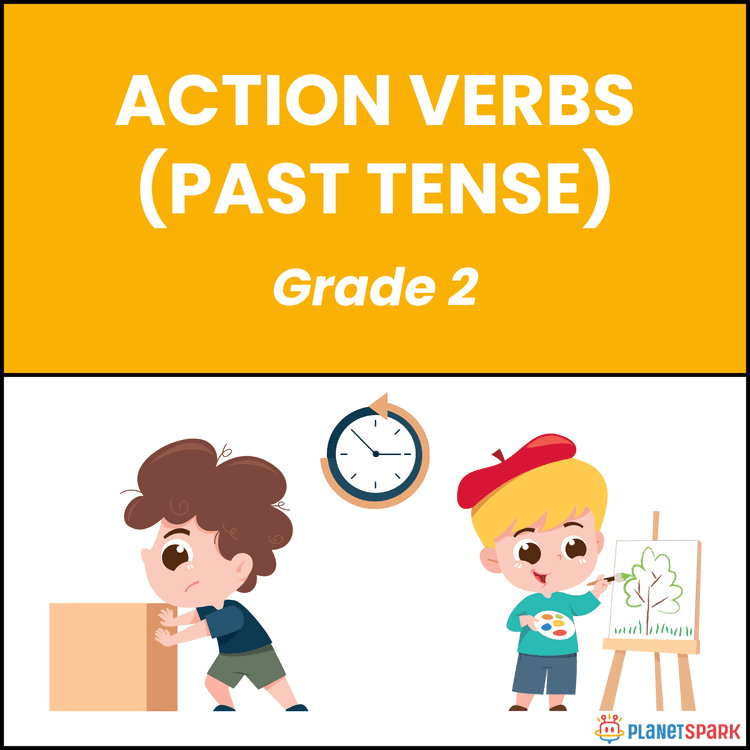 Class 2 Action Verbs Past Tense Grammar Worksheet