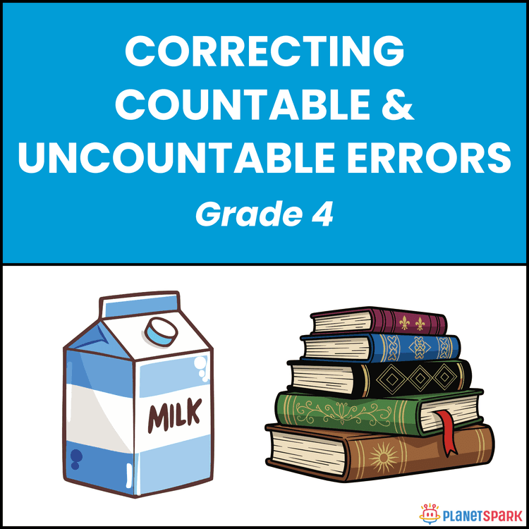Class 4 Worksheet on Countable/Uncountable Nouns
