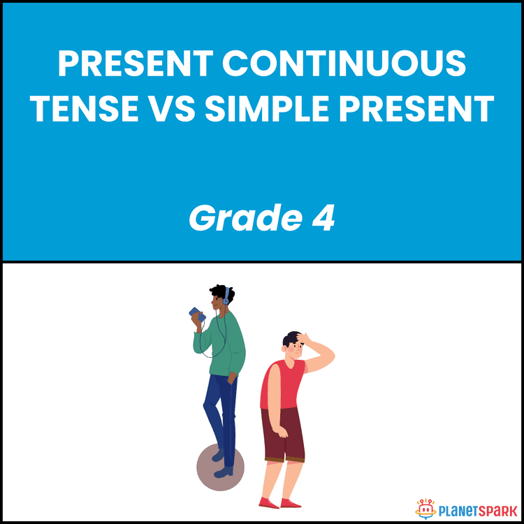 Class 4 English Grammar Worksheet Present Continuous