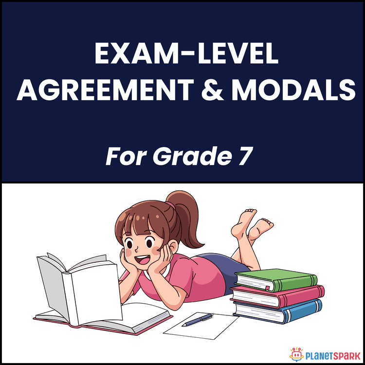 Class 7 Grammar Worksheet on Agreement and Modals Use