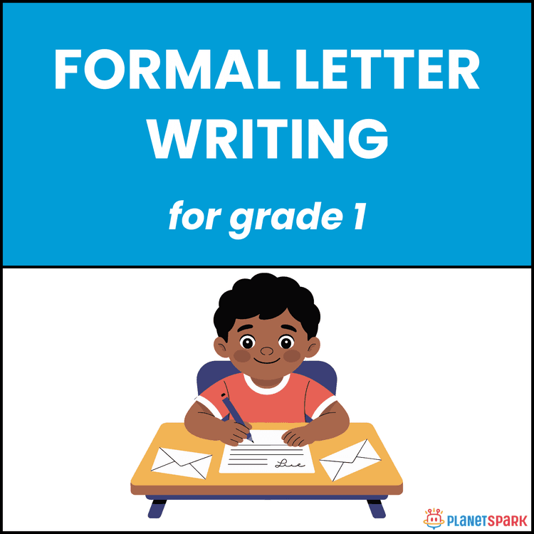 Class 1 English Worksheet on Formal Letter Writing