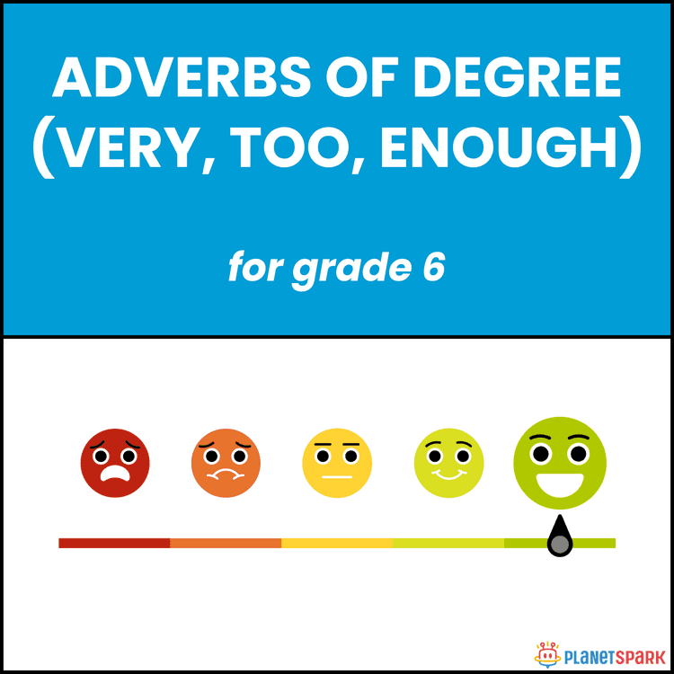 Class 6 Adverbs of Degree (Very, Too, Enough)