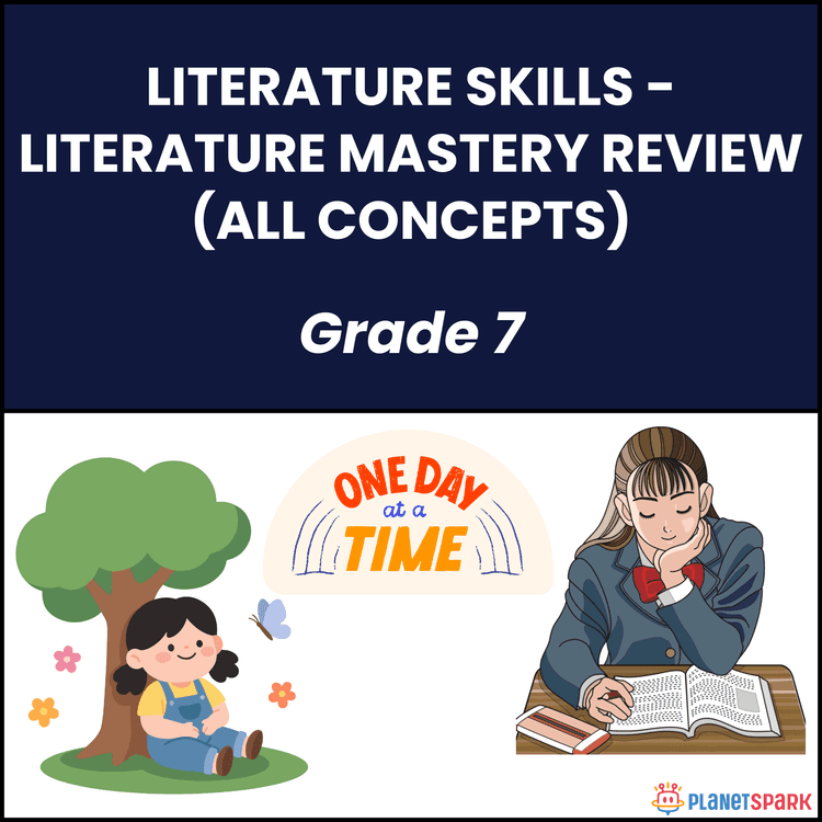 Class 7 Literature Skills Worksheet on Mastery Review (All Concepts)