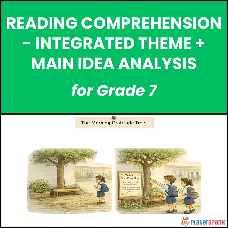 Class 7 Worksheet on Theme and Main Idea
