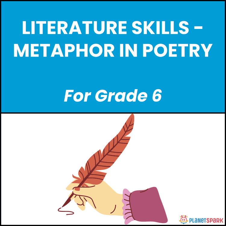 Class 6 Literature Worksheet on Metaphor in Poetry