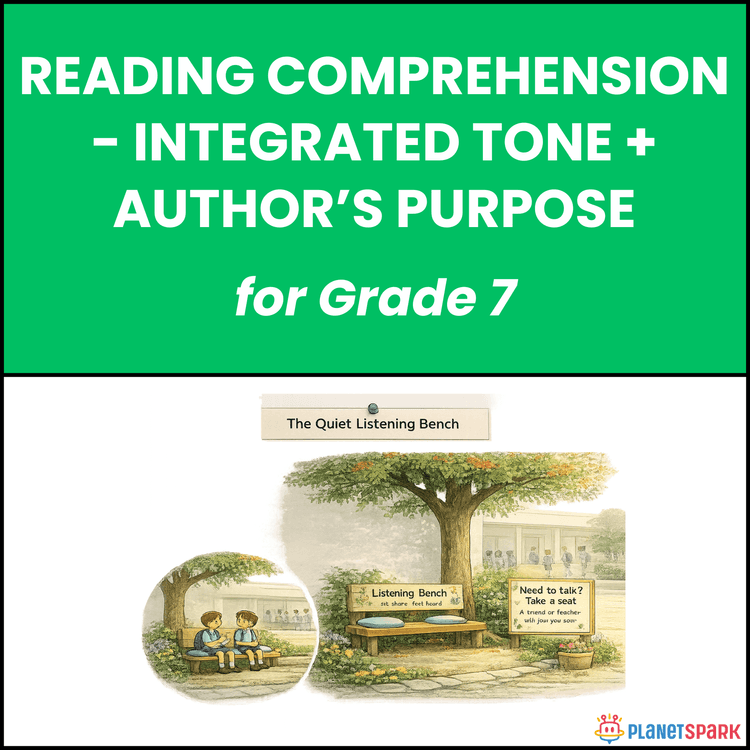 Class 7 English Worksheet on Tone and Purpose