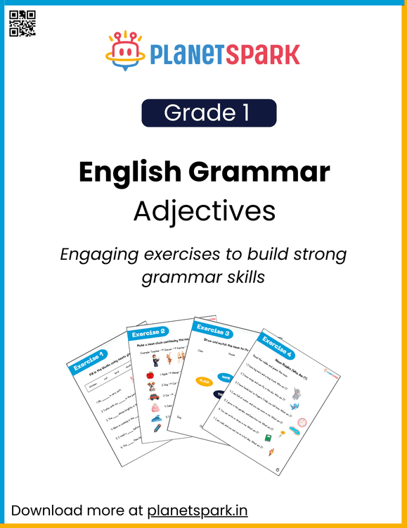 Describing Words – Class 1 Grammar Sheet