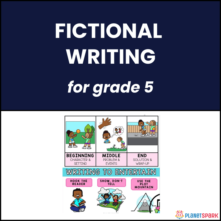 Class 5 English Writing Worksheet: Fictional Writing