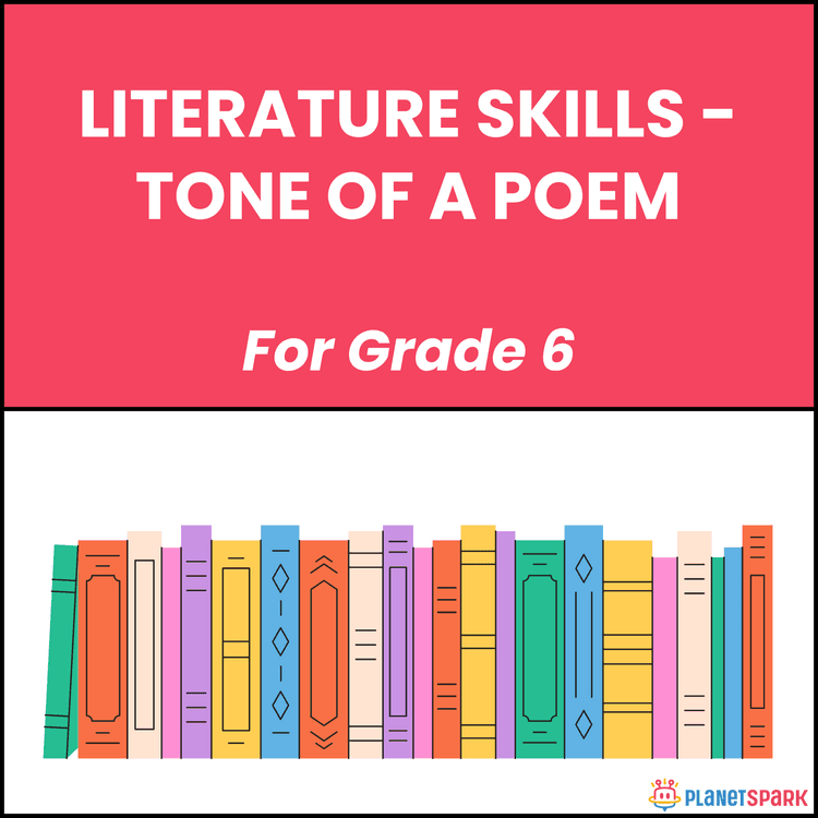 Class 6 Literature Worksheet on Tone of a Poem