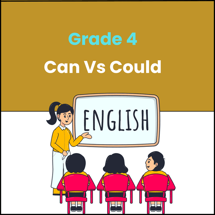 Can vs Could Worksheet For Class 4