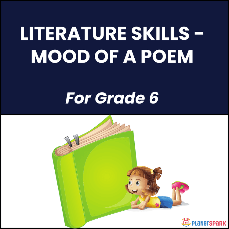 Class 6 English Worksheet on Mood in Poetry