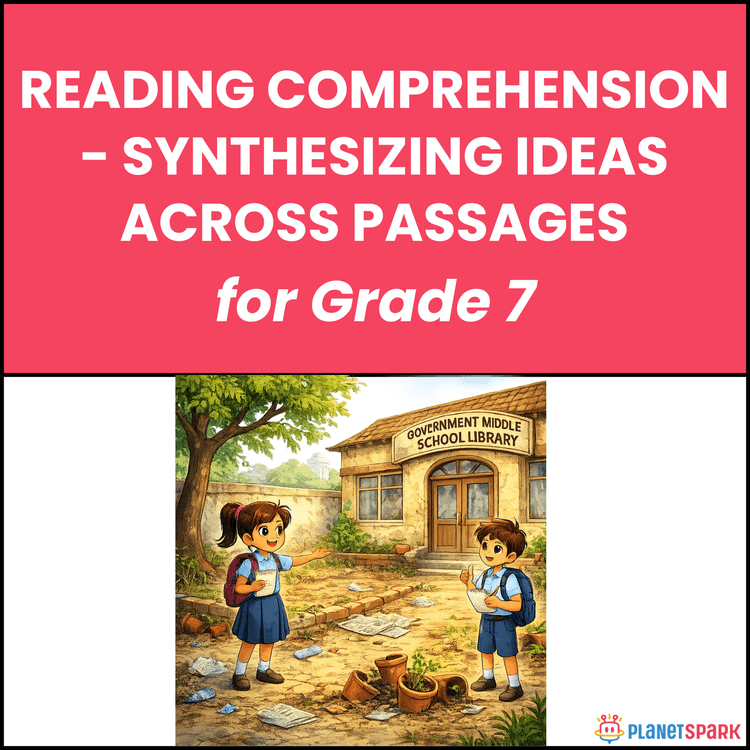 Class 7 English Worksheet on Synthesizing Ideas