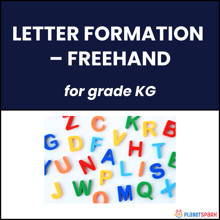 Class KG English Worksheet Letter Formation Freehand