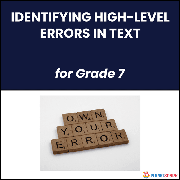 Class 7 Worksheet on Identifying High-Level Errors