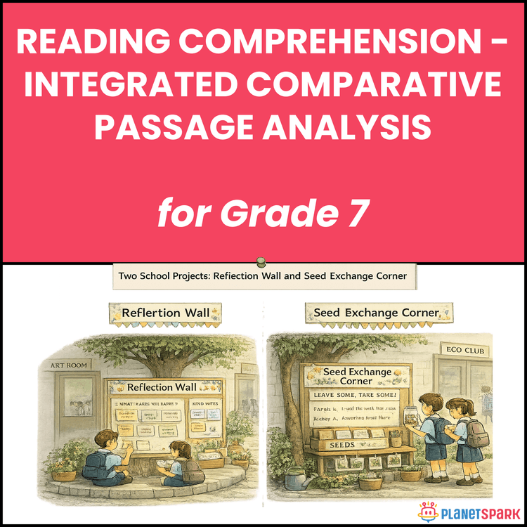 Class 7 Worksheet on Comparative Passage Analysis