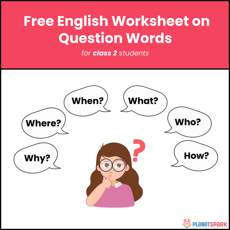 Class 2 English Grammar Worksheet on WH Questions
