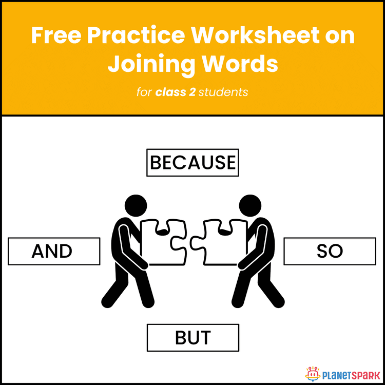 Class 2 Worksheet on Joining Words in Sentences