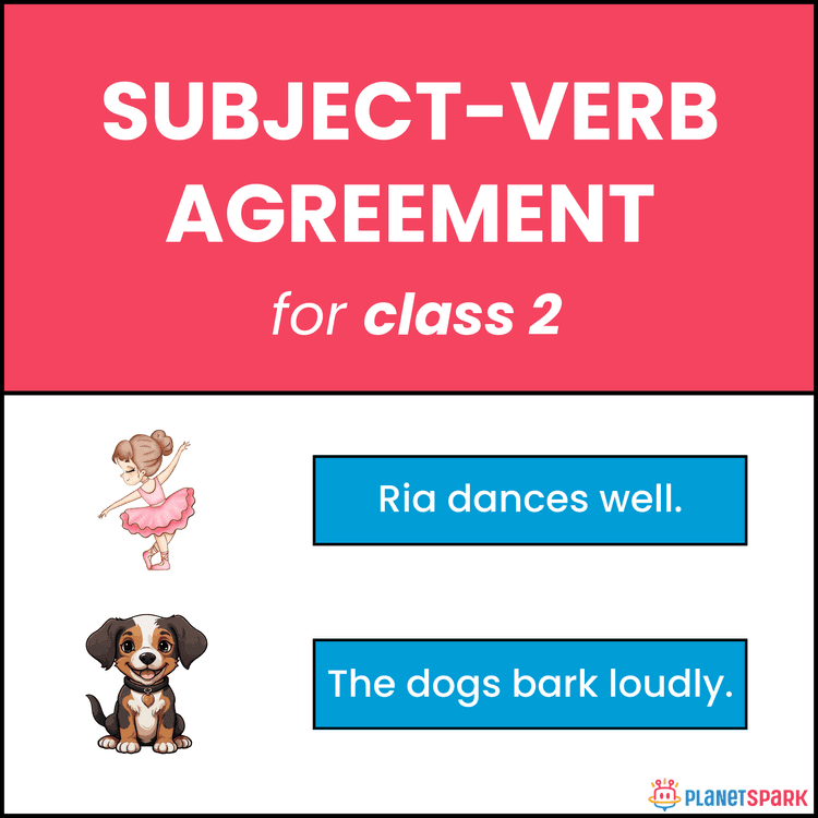 Class 2 Worksheet on Subject-Verb Agreement Rules