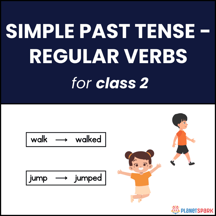 Class 2 Grammar Worksheet on Regular Verbs