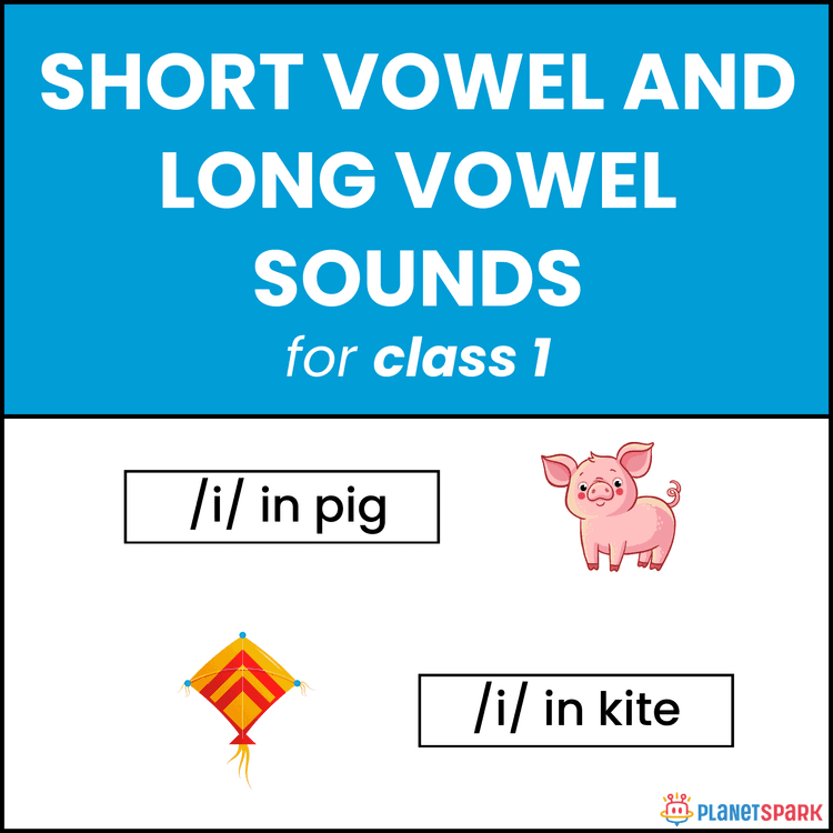Short Long Vowel – Class 1 Worksheet