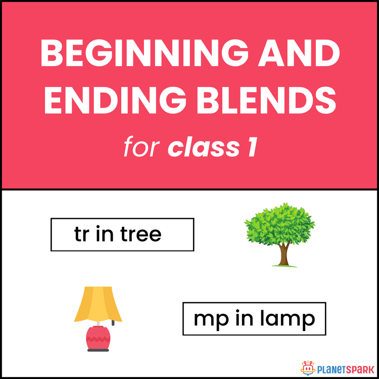 Phonics Blends – Class 1 Grammar Sheet