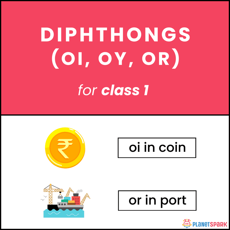 Diphthongs Sound – Class 1 Phonics Worksheet