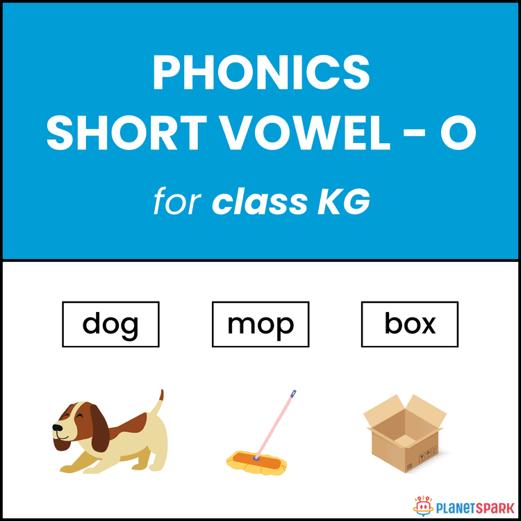 KG Phonics Practice Worksheet – Short Vowel 'o'
