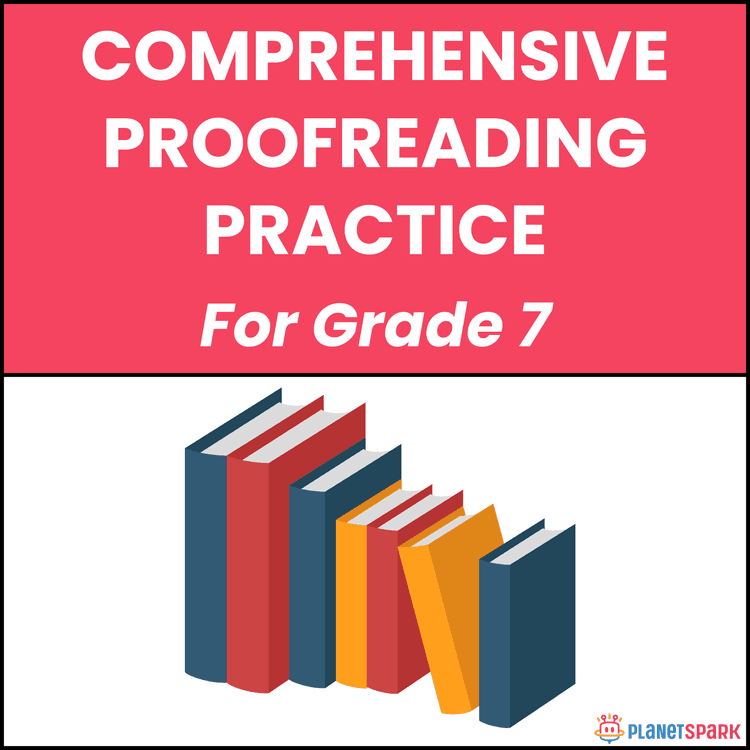 Class 7 English Worksheet on Comprehensive Proofreading