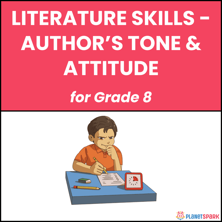 Class 8 Author Tone English Worksheet Practice