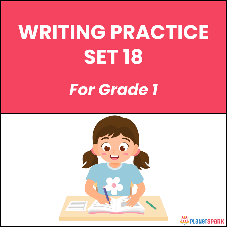 Class 1 English Worksheet on Sentence Writing 18