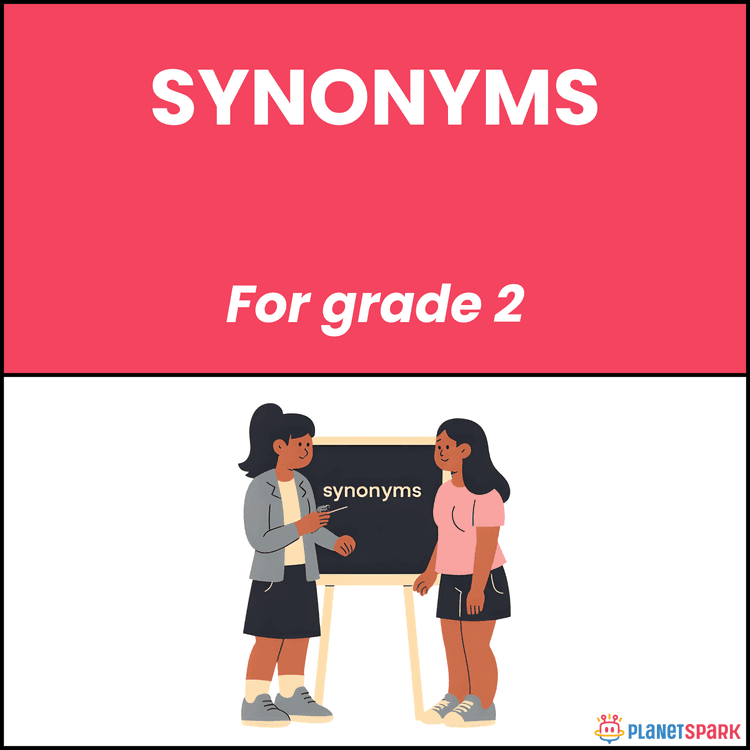 Class 2 Grammar Worksheet on Synonyms Practice