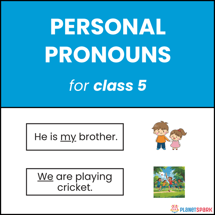Class 5 Grammar Worksheet on Personal Pronouns – Subject and Object Forms