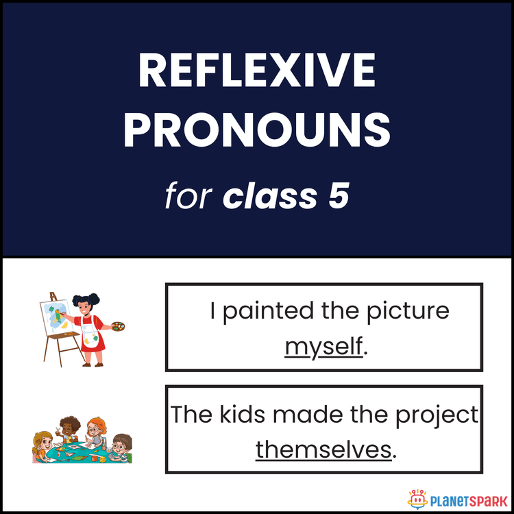 Class 5 Grammar Worksheet on Reflexive Pronouns – Usage and Correction