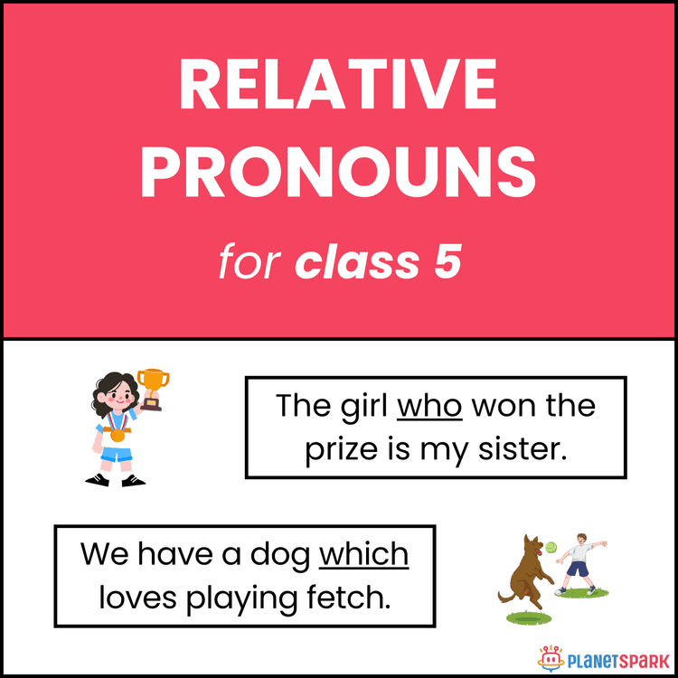 Class 5 Worksheet on Relative Pronouns – Who, Which, That in Sentences