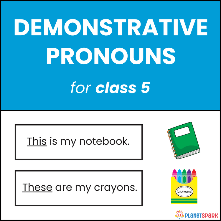 Class 5 Grammar Worksheet on Demonstrative Pronouns – This, That, These, Those