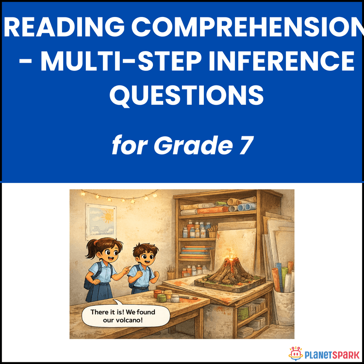 Class 7 English Worksheet on Inference Questions