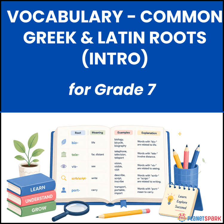 Class 7 Worksheet on Greek and Latin Roots