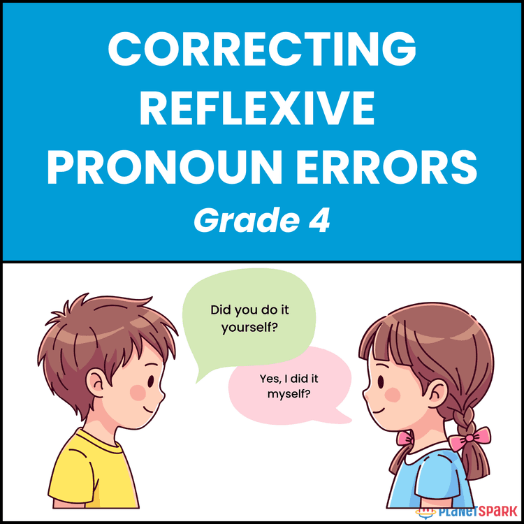 Class 4 English Worksheet on Reflexive Pronouns