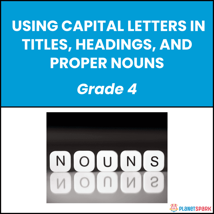 Class 4 Capital Letters Grammar Worksheet  