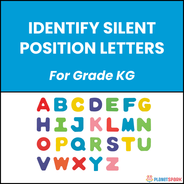 Class KG English Worksheet on Silent Letters
