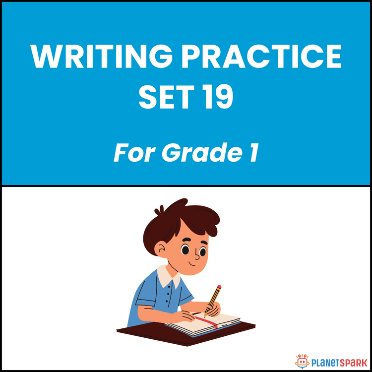 Class 1 English Worksheet on Sentence Writing 19