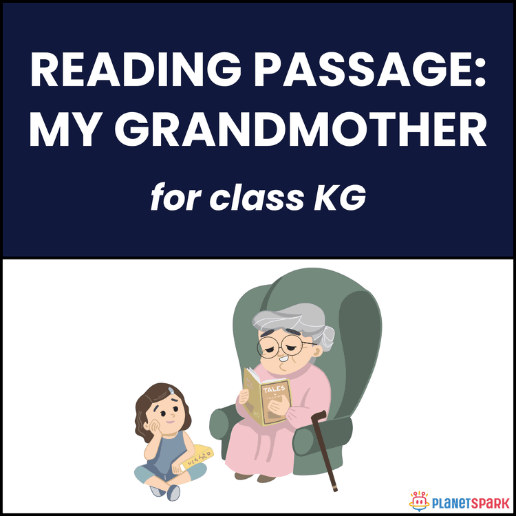Class KG Unseen Passage on My Grandmother