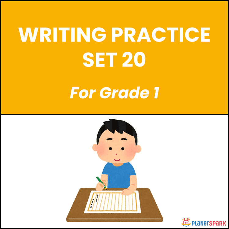 Class 1 English Worksheet on Sentence Writing 20