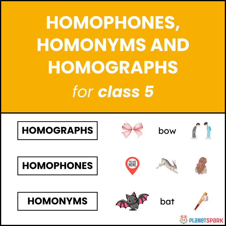 Class 5 Worksheet on Homophones and Homonyms