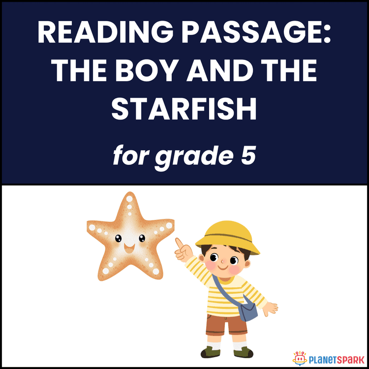 Class 5 Reading Passage on The Boy and the Starfish