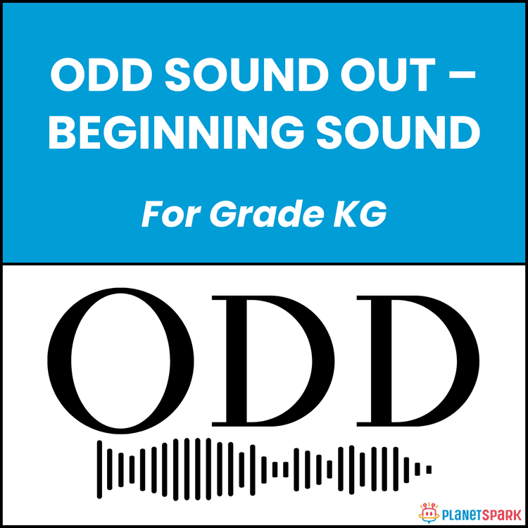 Class KG English Worksheet on Odd Beginning Sounds