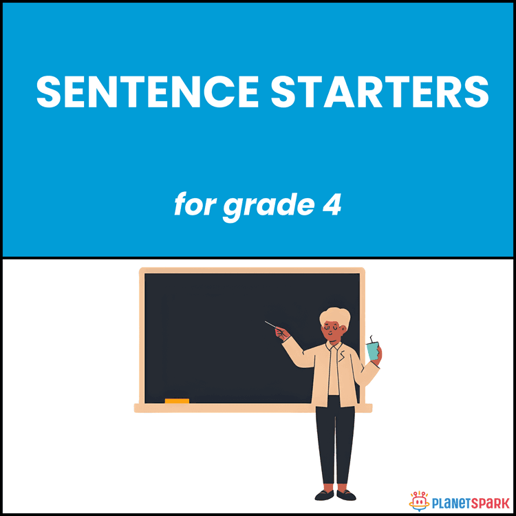 Class 4 English Worksheet on Sentence Starters