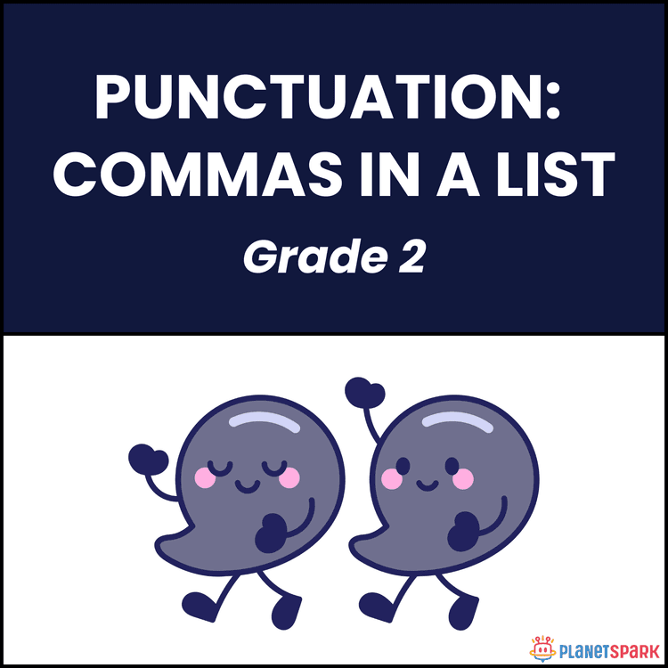 Class 2 Using Commas in Lists English Worksheet